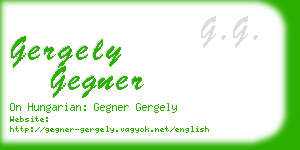 gergely gegner business card